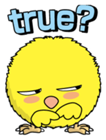 The Round chick English version sticker #5584650