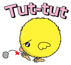 The Round chick English version sticker #5584651