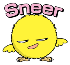 The Round chick English version sticker #5584652