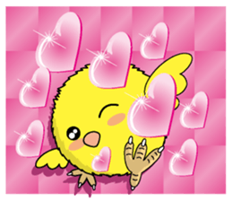 The Round chick English version sticker #5584653