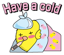 The Round chick English version sticker #5584657