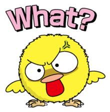 The Round chick English version sticker #5584661