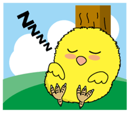 The Round chick English version sticker #5584662