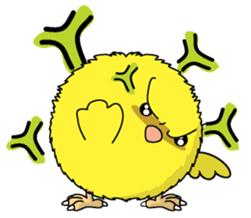 The Round chick English version sticker #5584664