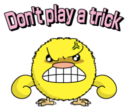 The Round chick English version sticker #5584667