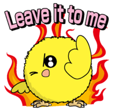 The Round chick English version sticker #5584668