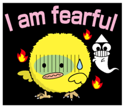 The Round chick English version sticker #5584670