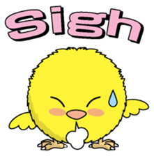 The Round chick English version sticker #5584671