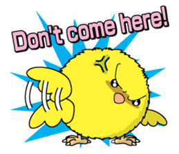 The Round chick English version sticker #5584676