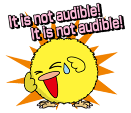 The Round chick English version sticker #5584679