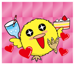 The Round chick English version sticker #5584683