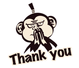 SAMURAI OSARU ver.English sticker #5584685