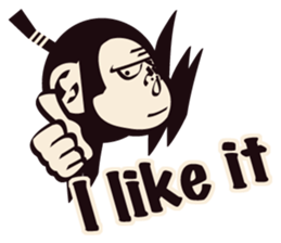 SAMURAI OSARU ver.English sticker #5584686