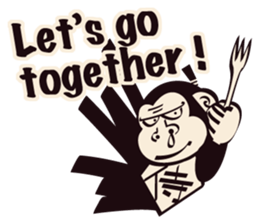 SAMURAI OSARU ver.English sticker #5584687