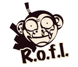 SAMURAI OSARU ver.English sticker #5584688