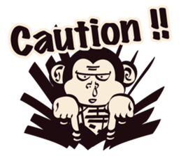 SAMURAI OSARU ver.English sticker #5584694