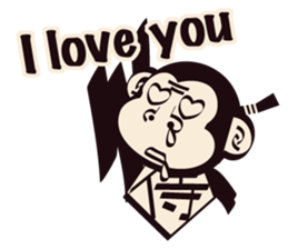 SAMURAI OSARU ver.English sticker #5584695