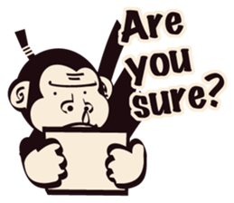 SAMURAI OSARU ver.English sticker #5584697