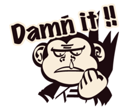 SAMURAI OSARU ver.English sticker #5584707