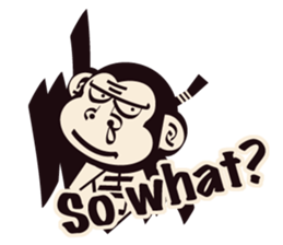 SAMURAI OSARU ver.English sticker #5584709