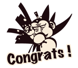 SAMURAI OSARU ver.English sticker #5584710