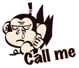 SAMURAI OSARU ver.English sticker #5584712