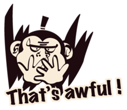 SAMURAI OSARU ver.English sticker #5584715