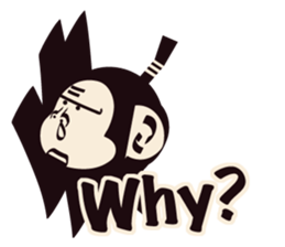 SAMURAI OSARU ver.English sticker #5584723