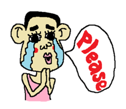 Man bad feeliing cute and fun sticker #5584772