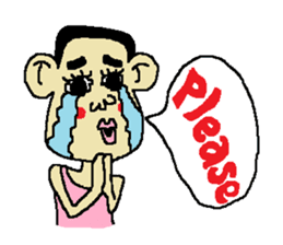 Man bad feeliing cute and fun sticker #5584772