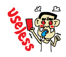 Man bad feeliing cute and fun sticker #5584782