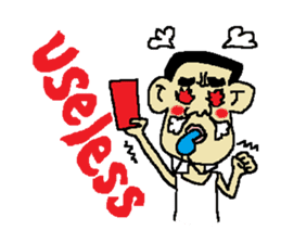 Man bad feeliing cute and fun sticker #5584782