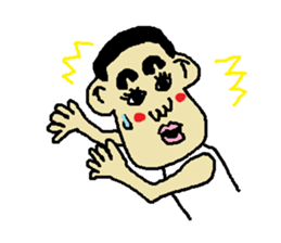 Man bad feeliing cute and fun sticker #5584787