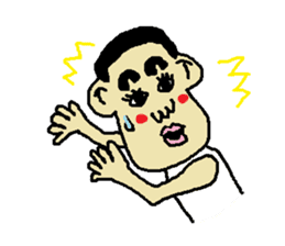 Man bad feeliing cute and fun sticker #5584787