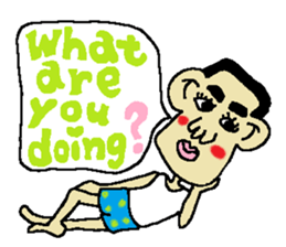 Man bad feeliing cute and fun sticker #5584791