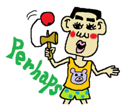 Man bad feeliing cute and fun sticker #5584795