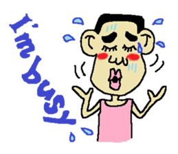 Man bad feeliing cute and fun sticker #5584803