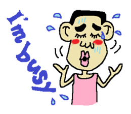 Man bad feeliing cute and fun sticker #5584803