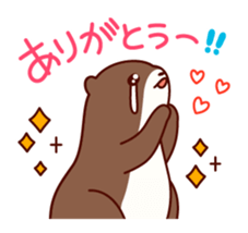 friendly otter sticker #5585251