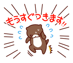 friendly otter sticker #5585259