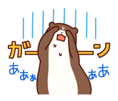 friendly otter sticker #5585262