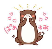 friendly otter sticker #5585264