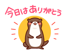 friendly otter sticker #5585267