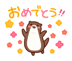 friendly otter sticker #5585276