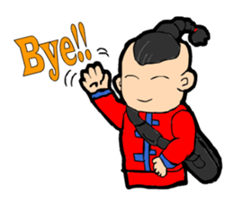 The boy of the Chinese national music sticker #5585292