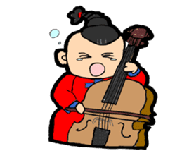 The boy of the Chinese national music sticker #5585297