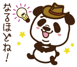 Panda gentlemen's theater. sticker #5586609