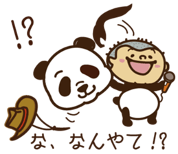 Panda gentlemen's theater. sticker #5586612
