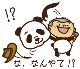 Panda gentlemen's theater. sticker #5586612