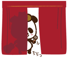 Panda gentlemen's theater. sticker #5586619